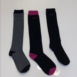 Lot of 3 DKNY knee high Socks